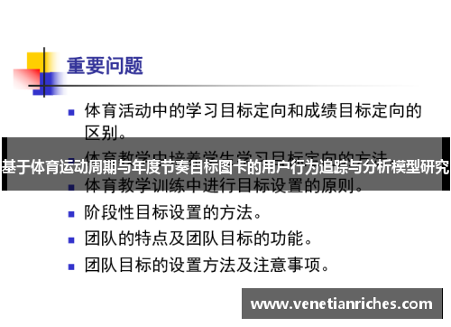 基于体育运动周期与年度节奏目标图卡的用户行为追踪与分析模型研究